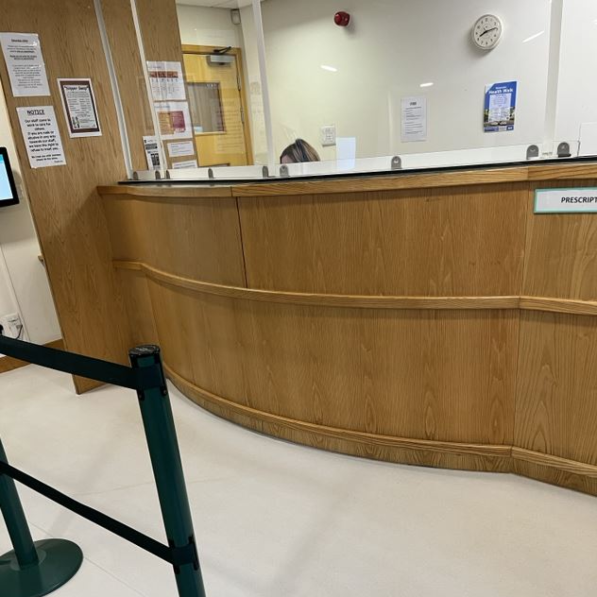 harpenden surgery reception desk